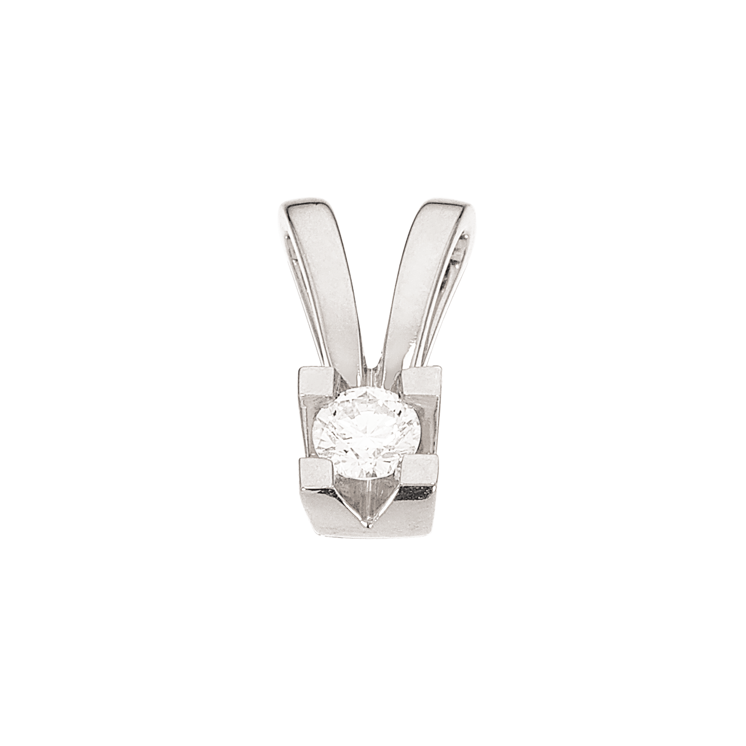 Kleopatra vedhæng i 14kt. hvidguld med diamanter - Sct. Mathias Ure & Guld