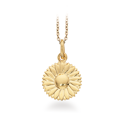 Forgyldt blomster halskæde