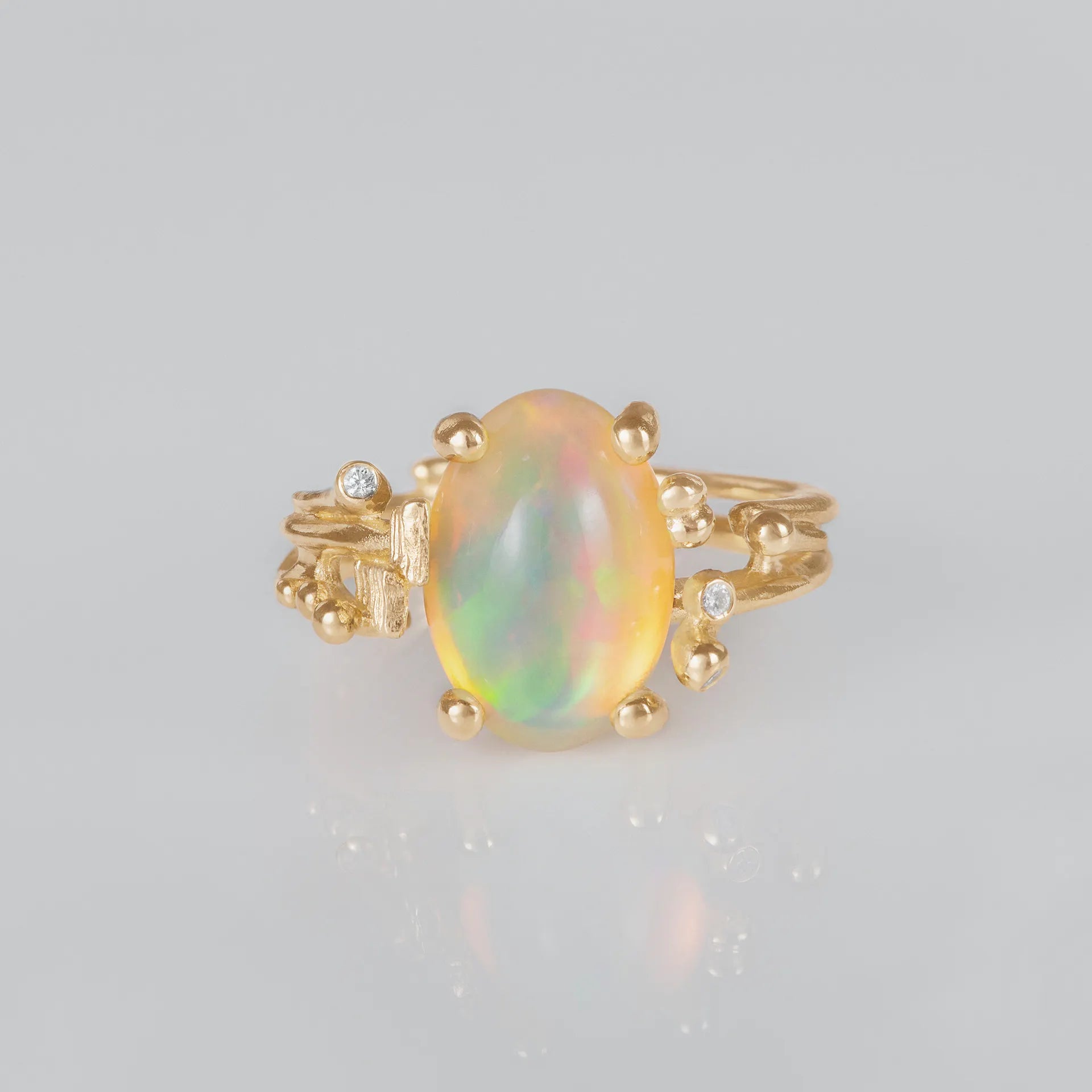 Boho ring lille, opal A2929-401
