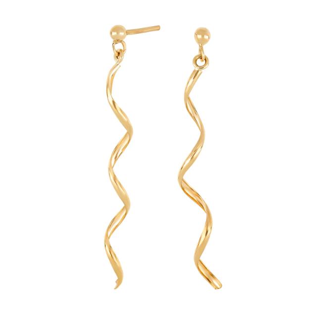 8 kt. guld spiral ørehænger