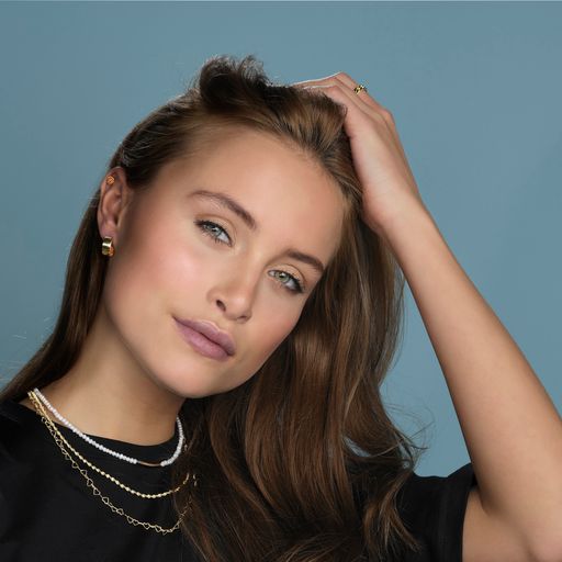 Rhd. sølv creoler SQUARE52