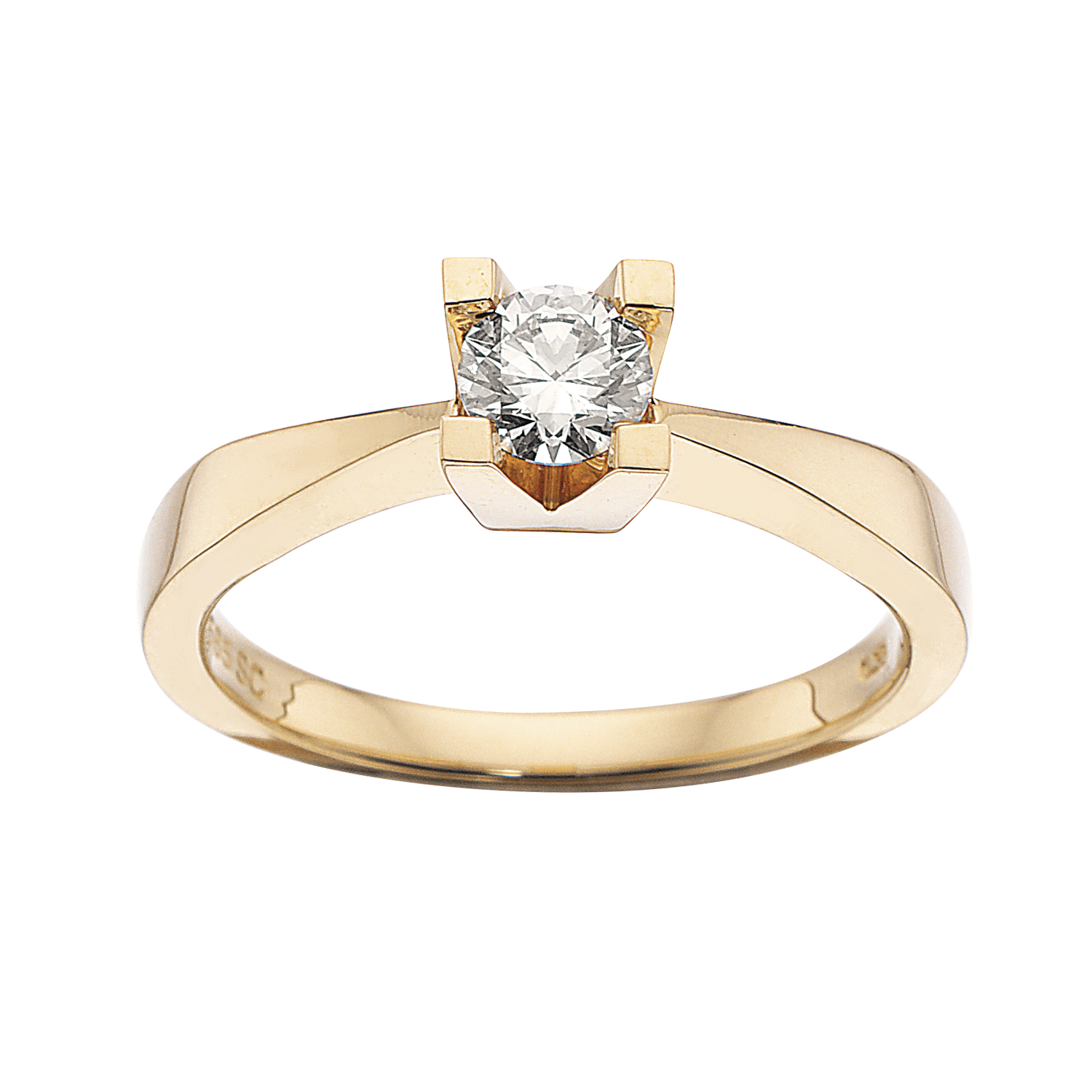 Kleopatra ring i 14kt. guld med diamanter - Sct. Mathias Ure & Guld