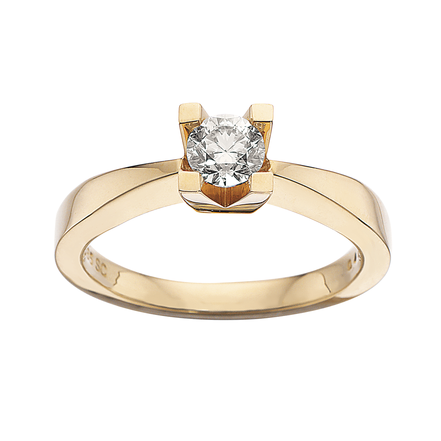 Kleopatra ring i 14kt. guld med diamanter - Sct. Mathias Ure & Guld