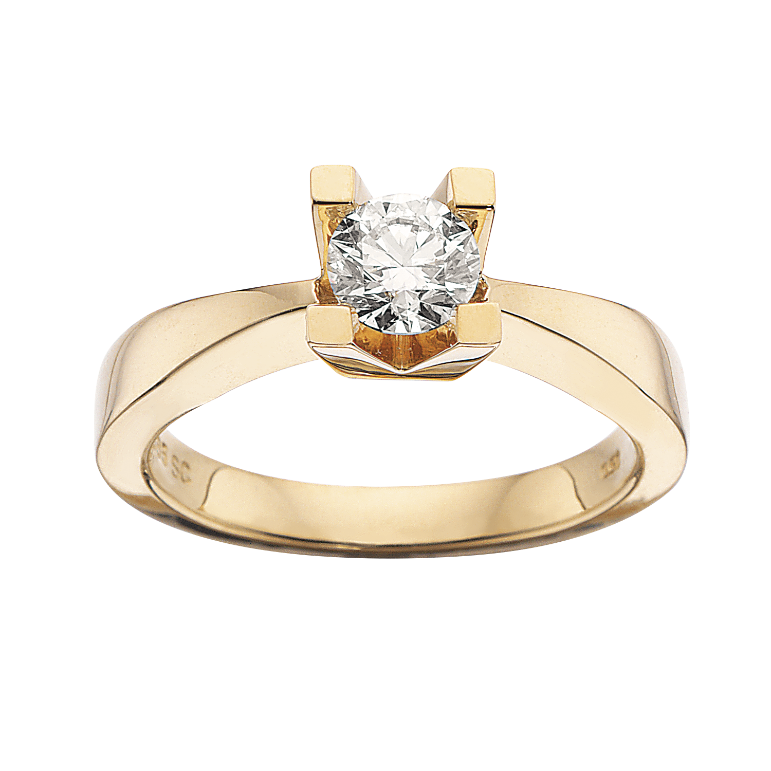 Kleopatra ring i 14kt. guld med diamanter - Sct. Mathias Ure & Guld