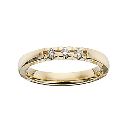 Grace alliance ring 14kt. guld med diamanter - Sct. Mathias Ure & Guld