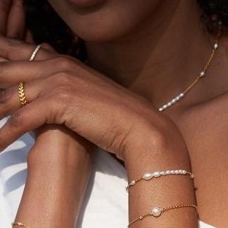 Aura Flow armbånd, sølv - Sct. Mathias Ure & Guld