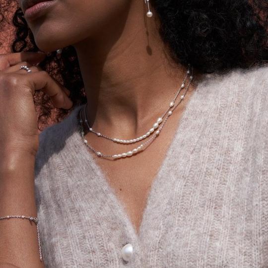 Aura halskæde, sølv - Sct. Mathias Ure & Guld