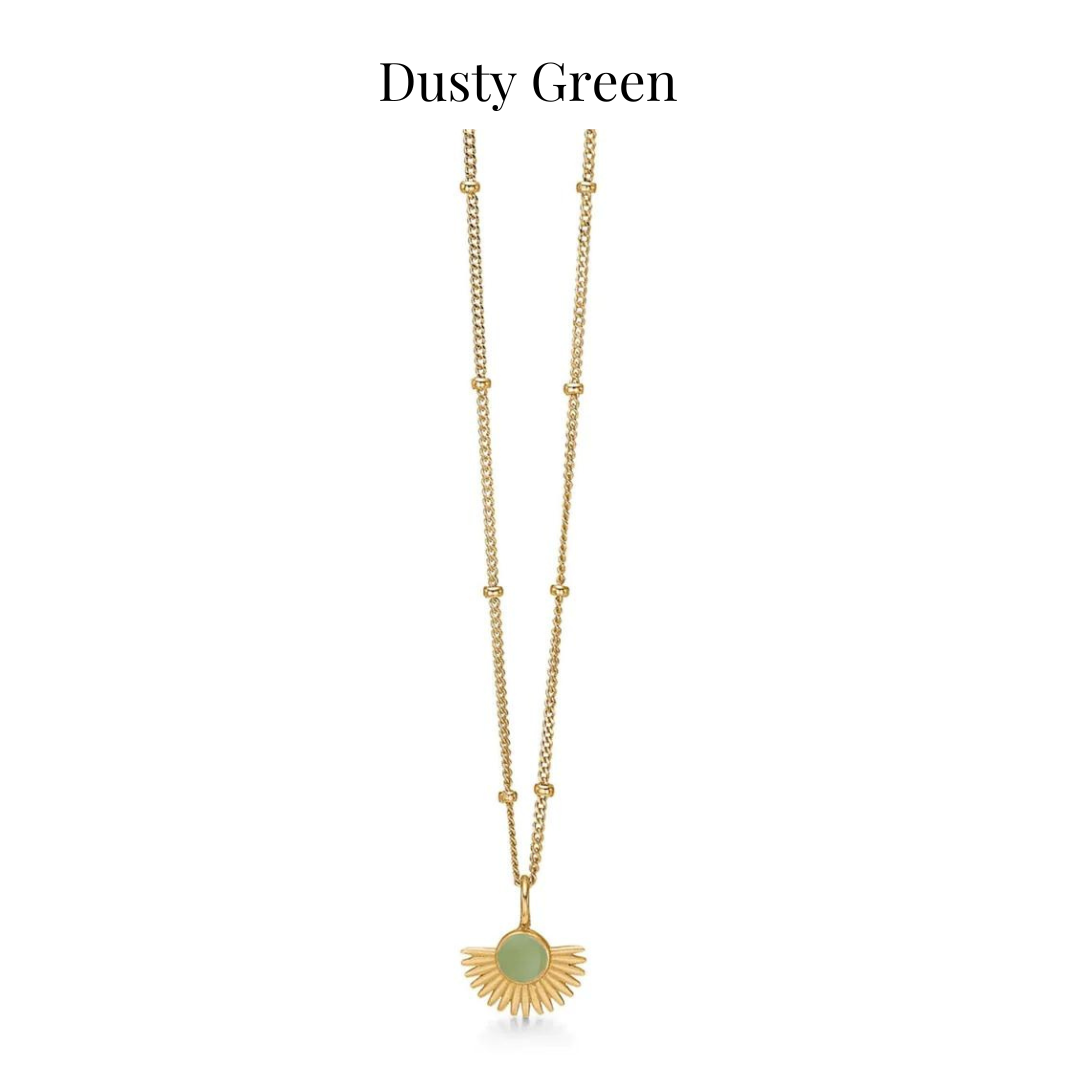 Soleil Halskæde - Forgyldt Sølv