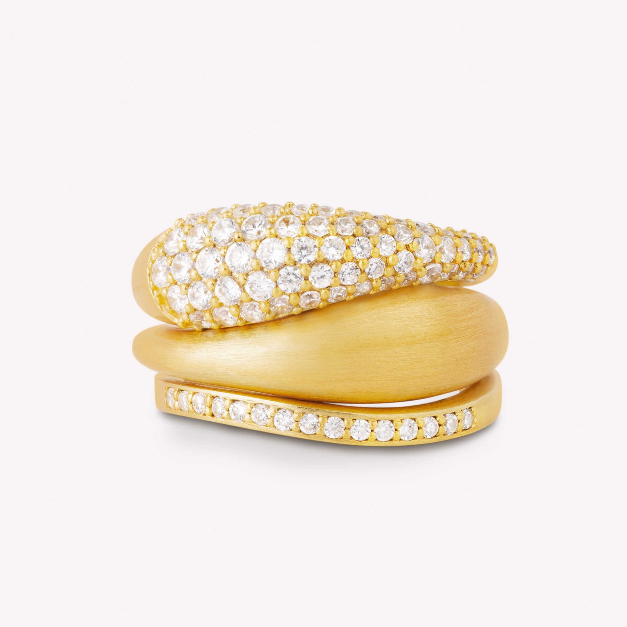 Ocean Flow Band Sparkle, forgyldt