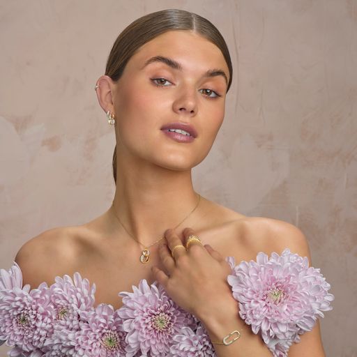 Forgyldt sølv armbånd KORANOR