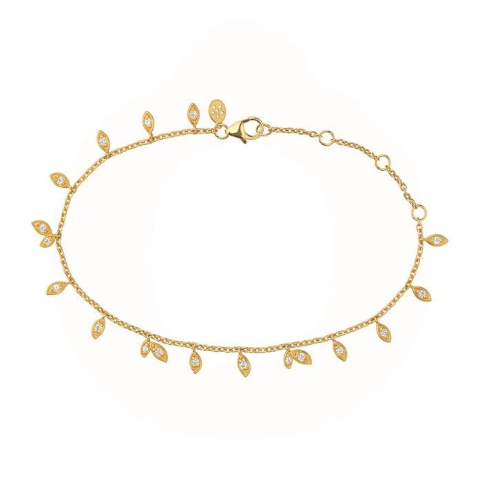 Jungle Vine Sparkle Armbånd Forgyldt - Sct. Mathias Ure & Guld