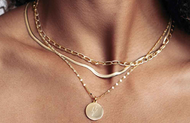 Halskæde Serpente, forgyldt sølv - Sct. Mathias Ure & Guld