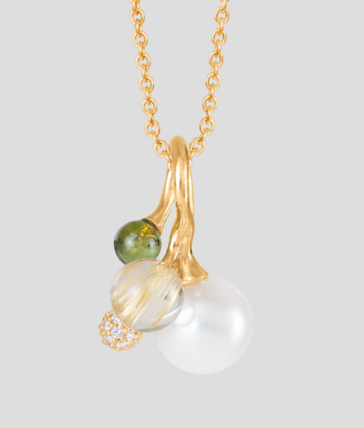 Blooming Vedhæng - Sct. Mathias Ure & Guld